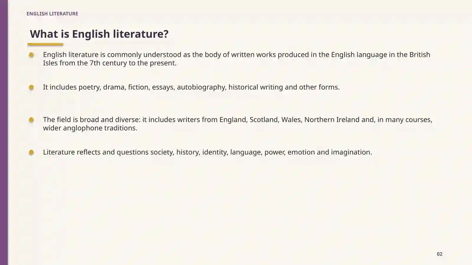 ENGLISH LITERATURE 2