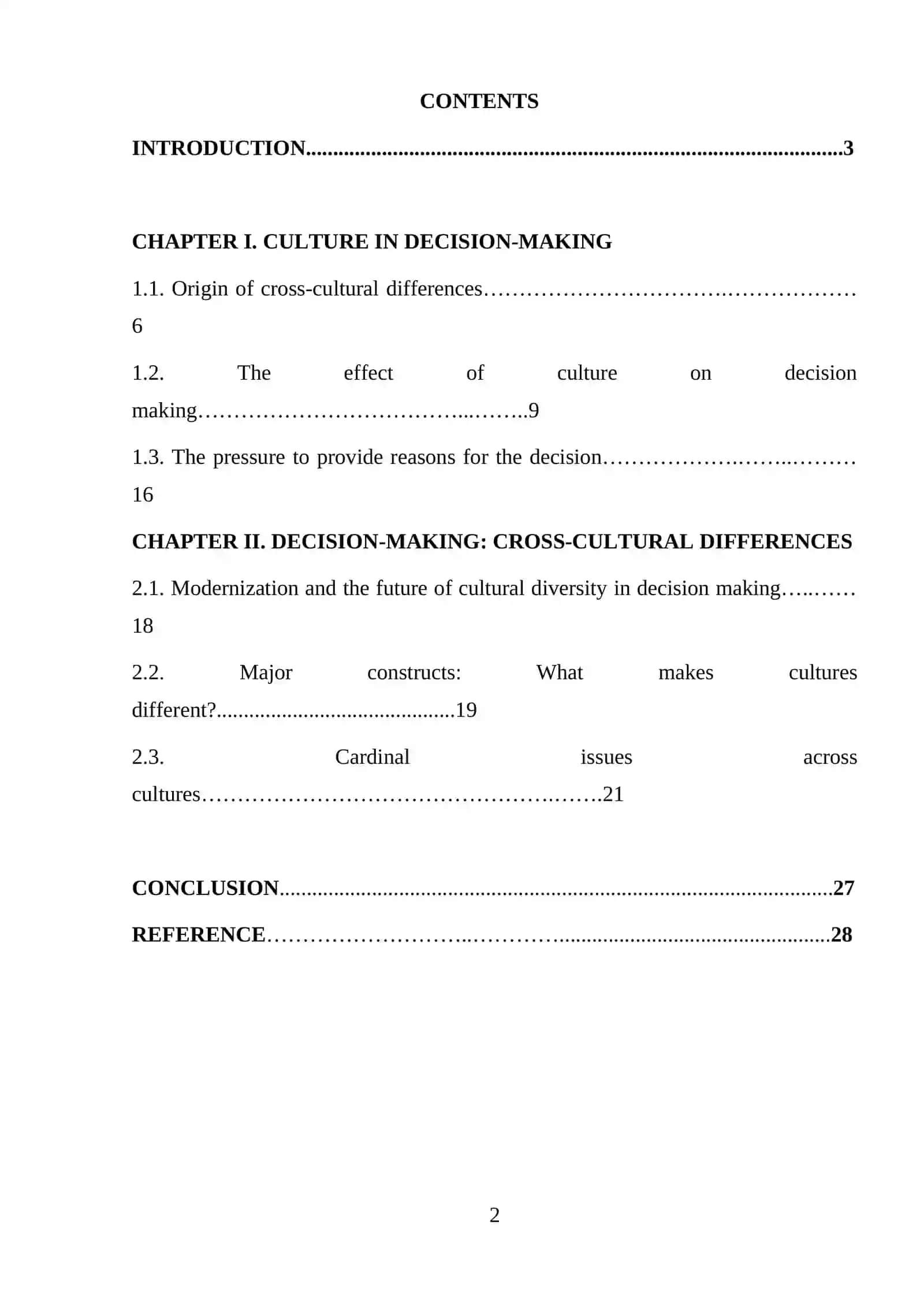 Decision-Making: Cross-Cultural Differences 2