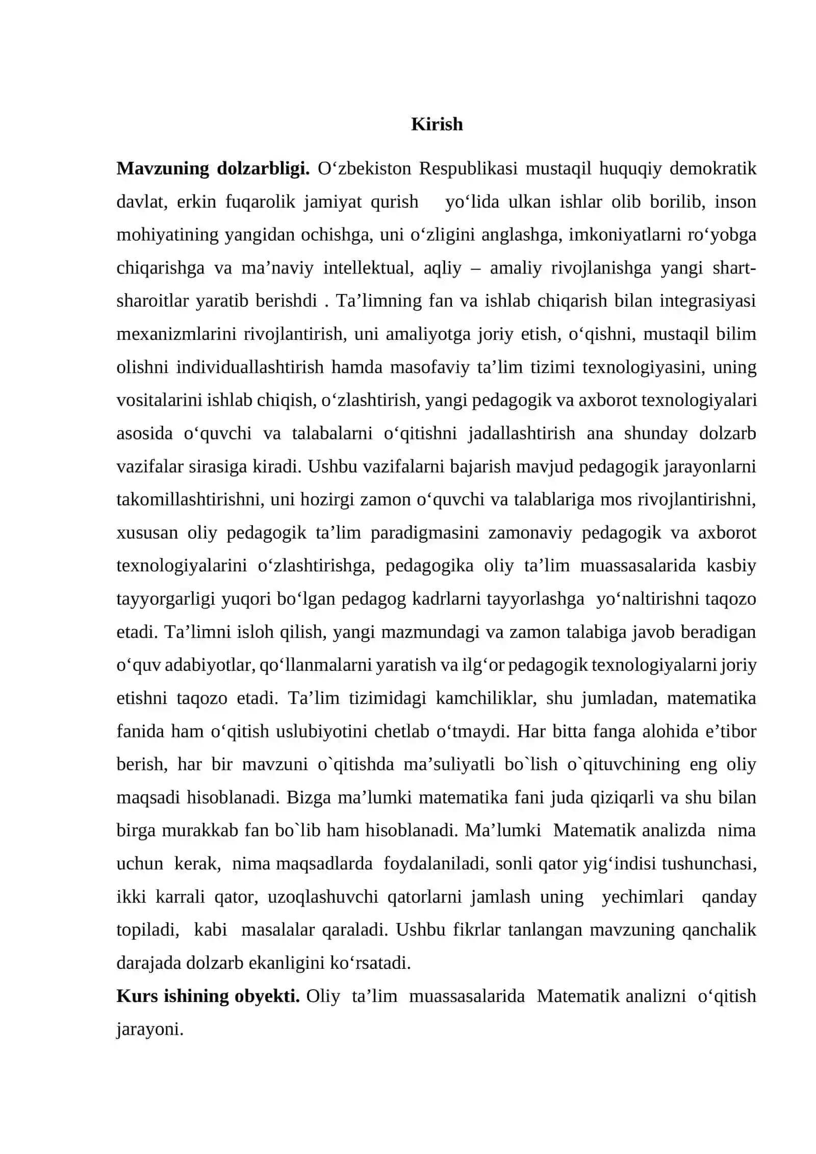 Ikki karrali qatorlar 2