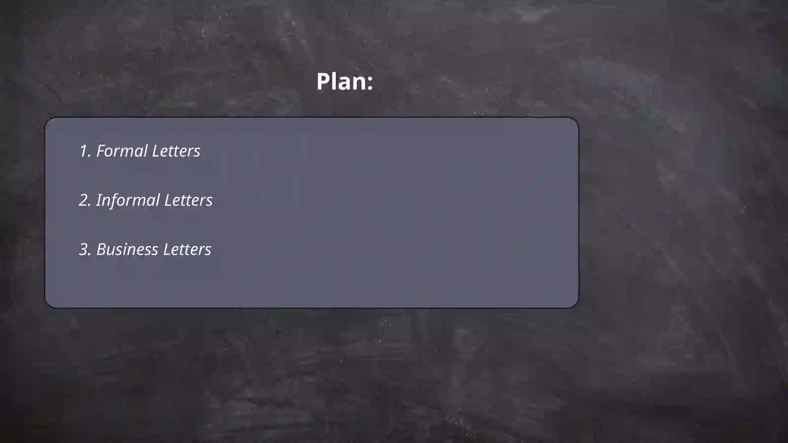 TYPES OF LETTERS 2