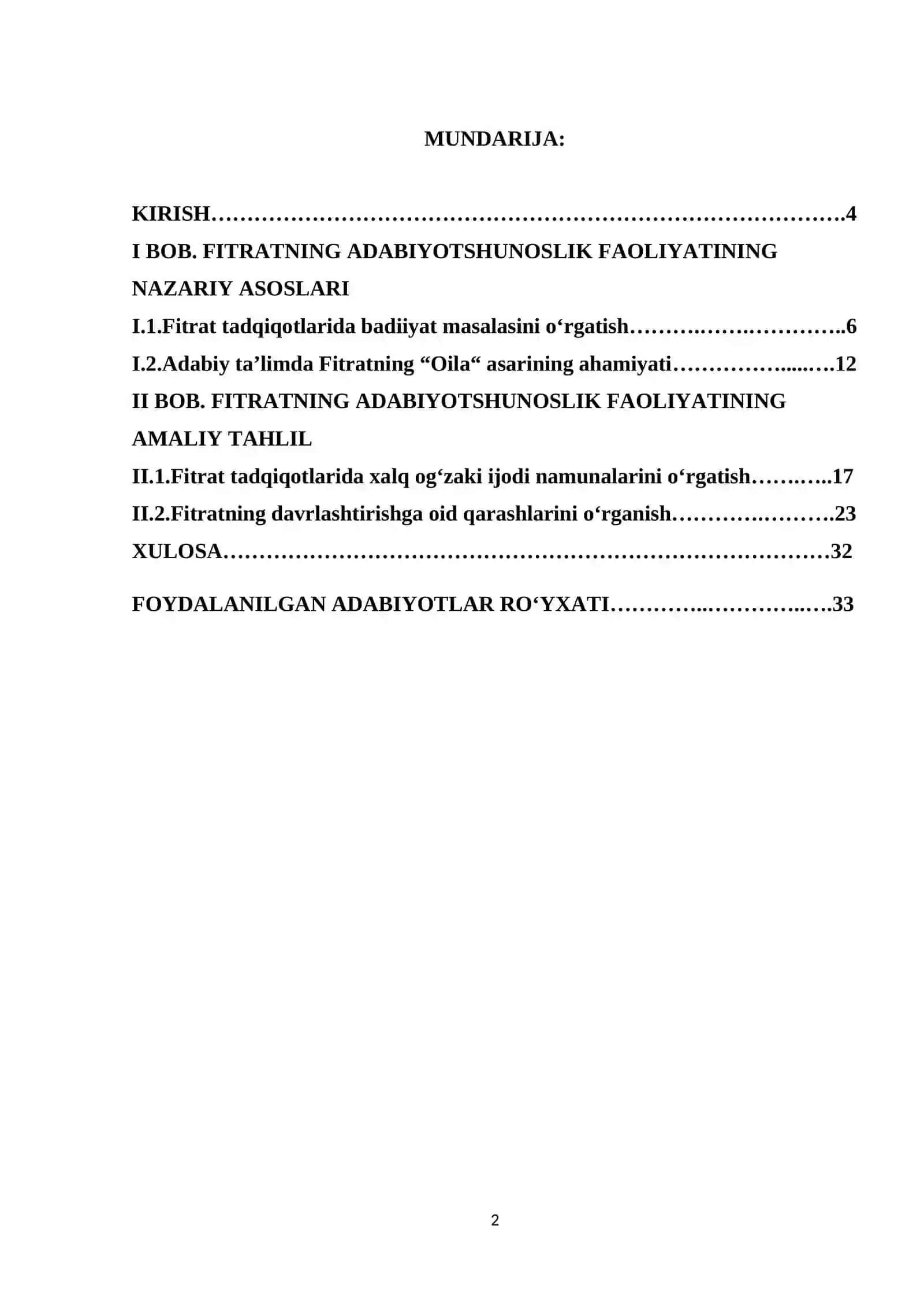 FITRATNING ADABIYOTSHUNOSLIK FAOLIYATI 2