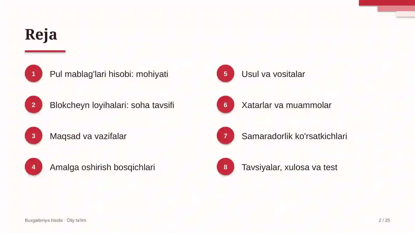 blokcheyn loyihalarida pul mablag'lari hisobi 5538 2