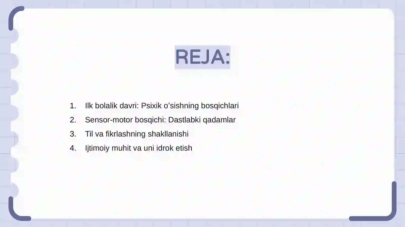 Ilk bolalik davrida psixik oʻsish 2