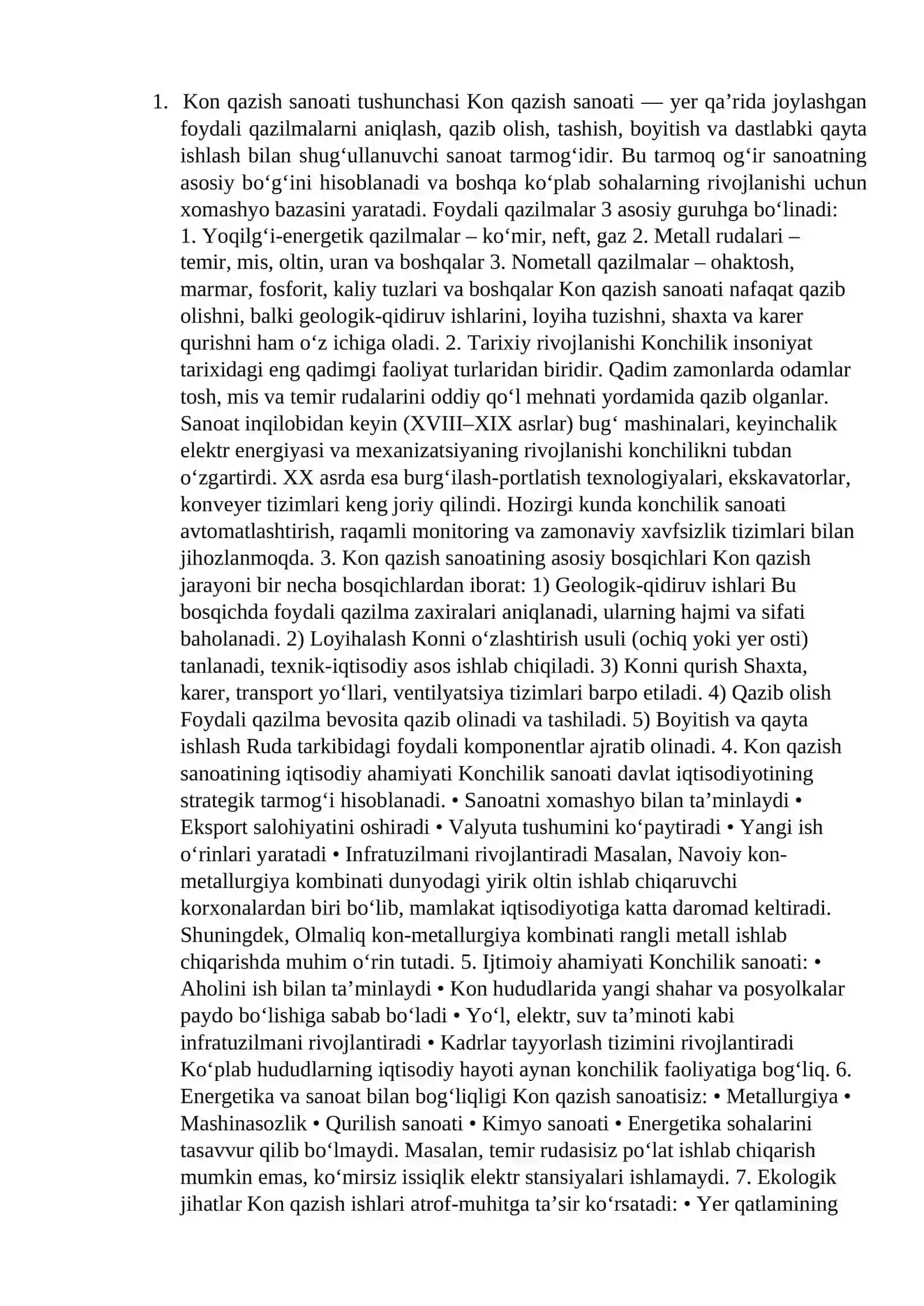 Kon Qazish Usullari 2
