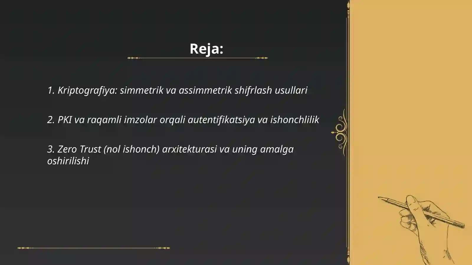 Axborat xavfsizligini ta'minlashning zamonaviy usuli va vositalari 2