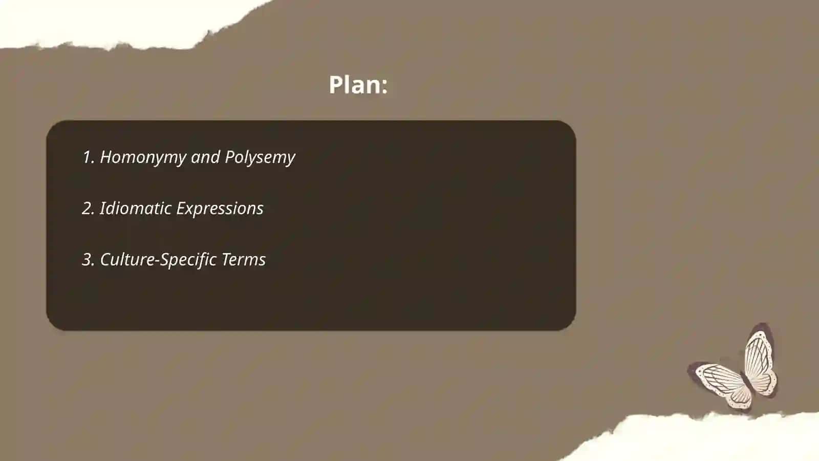 Lexical problems in Translation theory 2