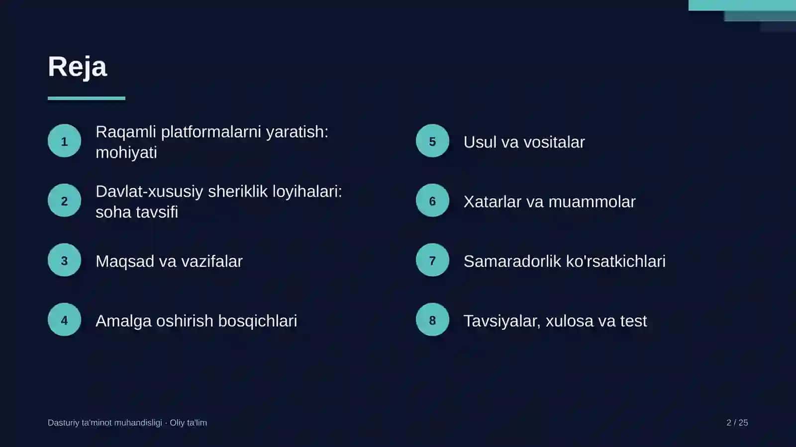 Davlat-xususiy sheriklik loyihalarida raqamli platformalarni yaratish 2