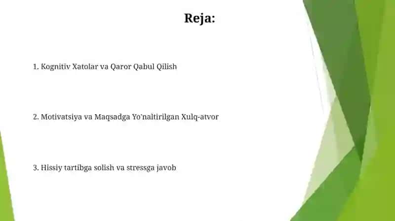 Murakkab psixik jarayonlar 2