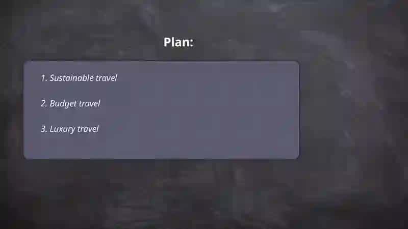 Sustainable Travel Tips 2