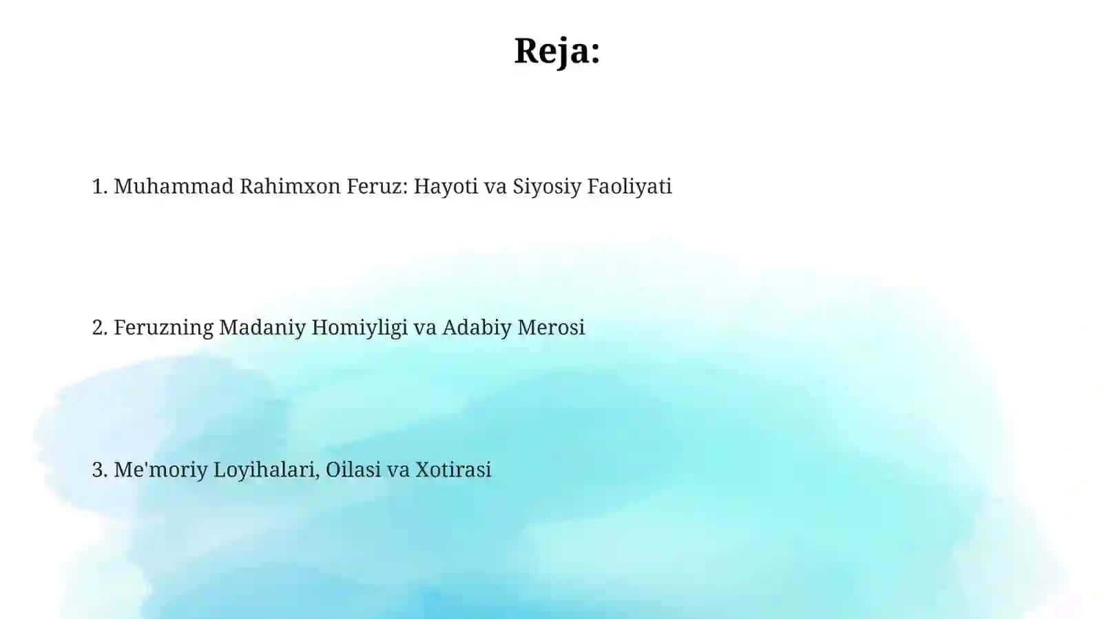 Muhammad Rahimxon//Feruz hayoti va ijodi 2