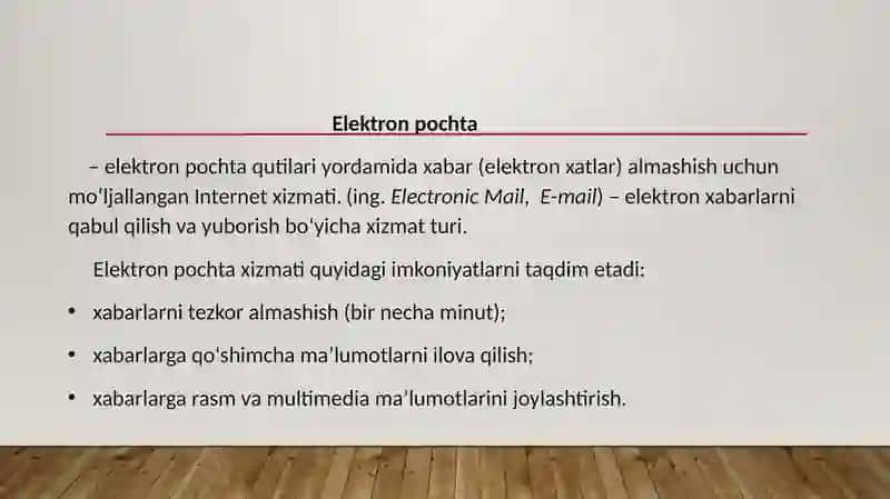 Elektron pochta 2