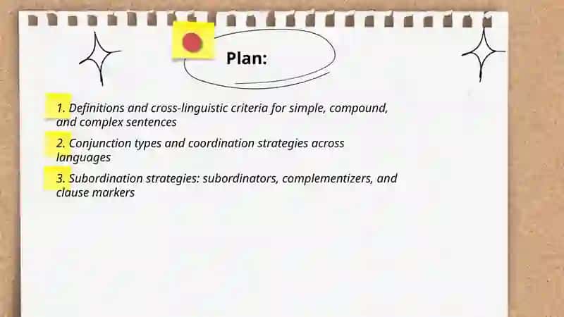 Simple, Compound, and Complex Sentences Across Languages 2