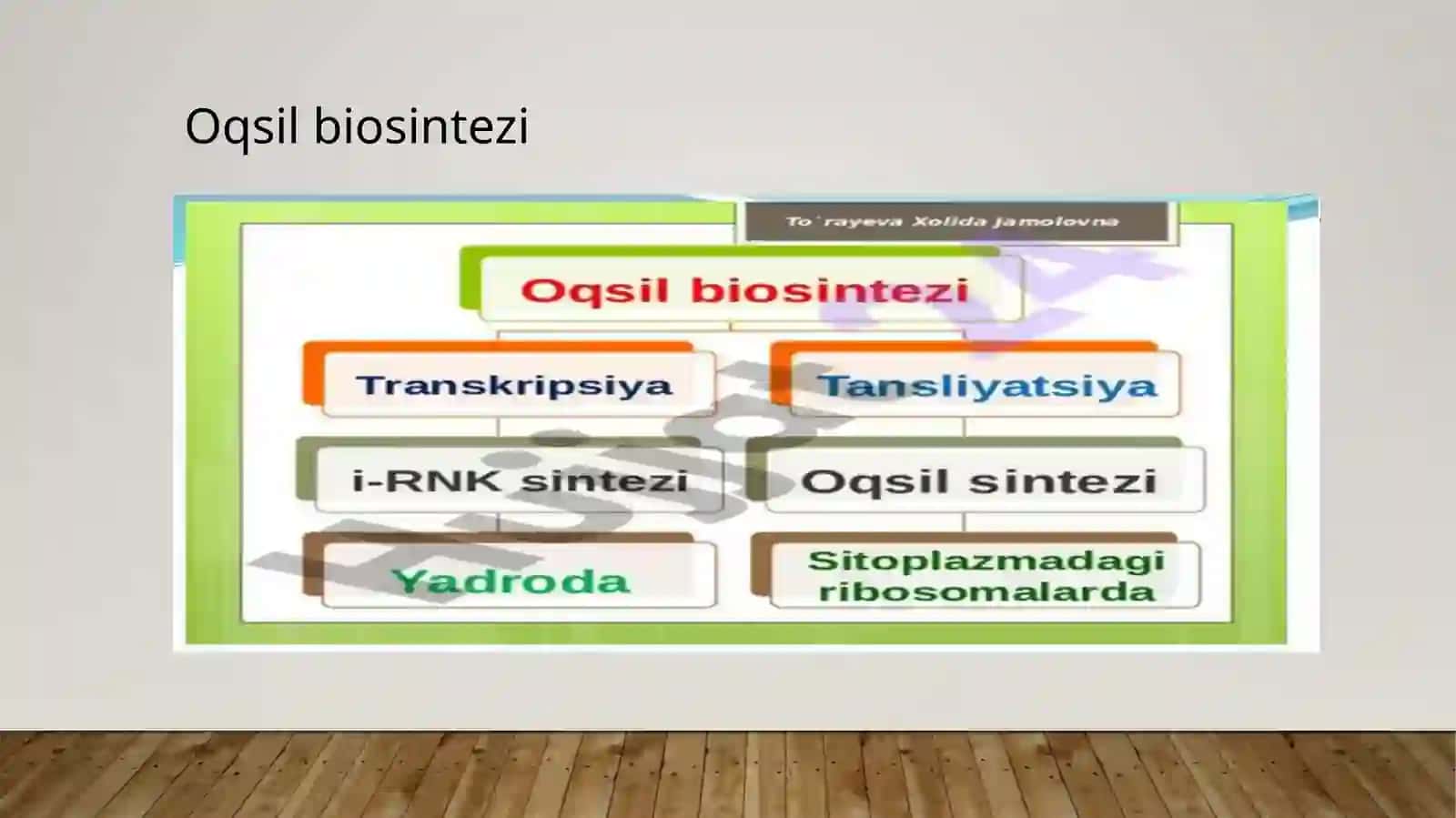 Oqsil biosintezi 2