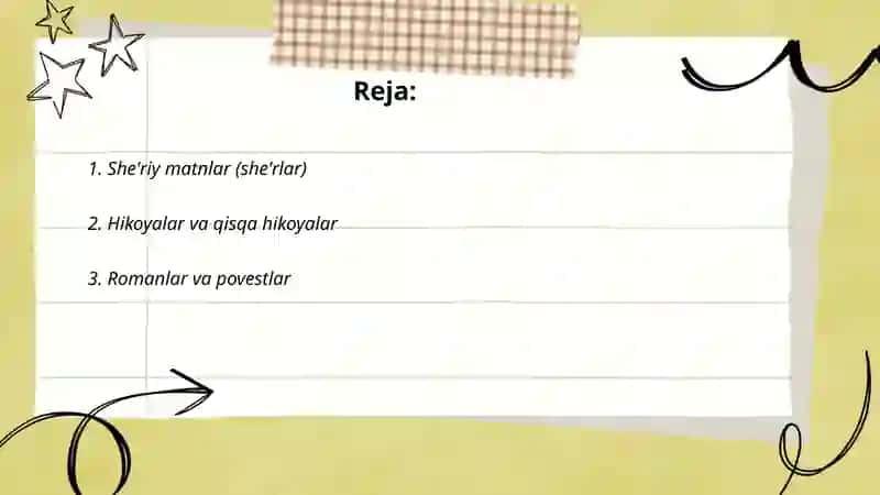 She'riy matnlar (she'rlar) 2