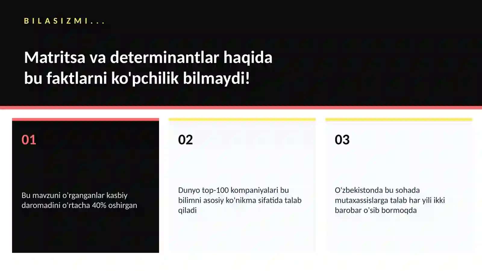 Matritsa va determinantlar 2