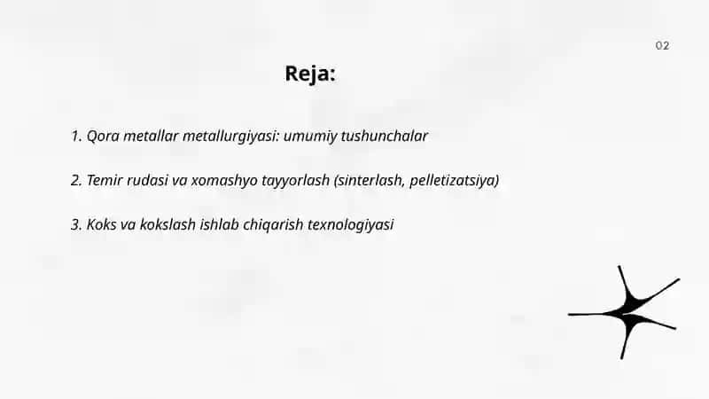 Qora metallar metallurgiyasi 2