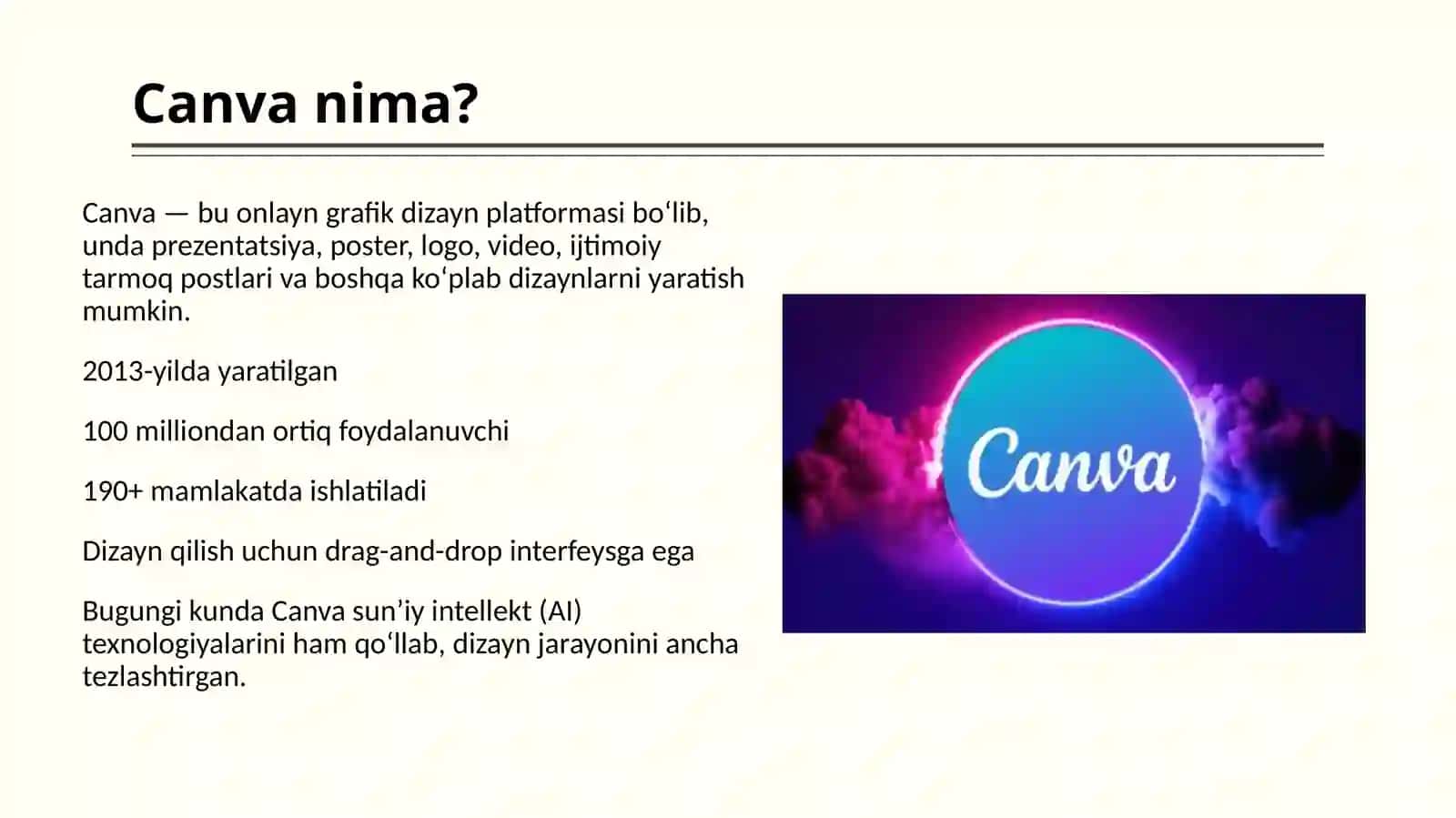 Canva sun’iy intellekti 2