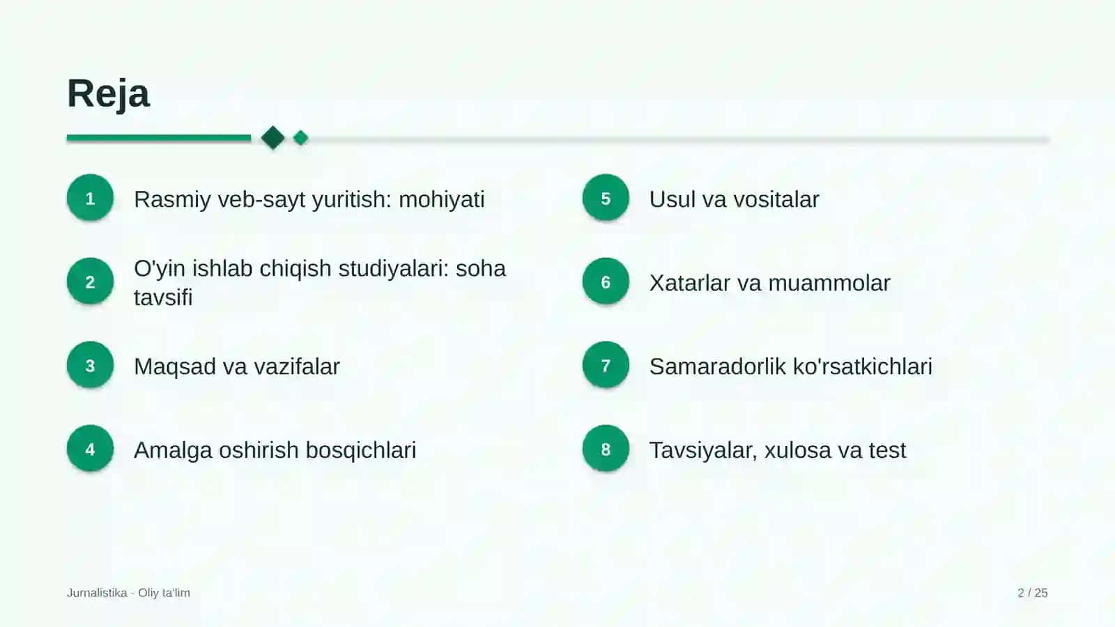 O'yin ishlab chiqish studiyalarida rasmiy veb-sayt yuritish 2