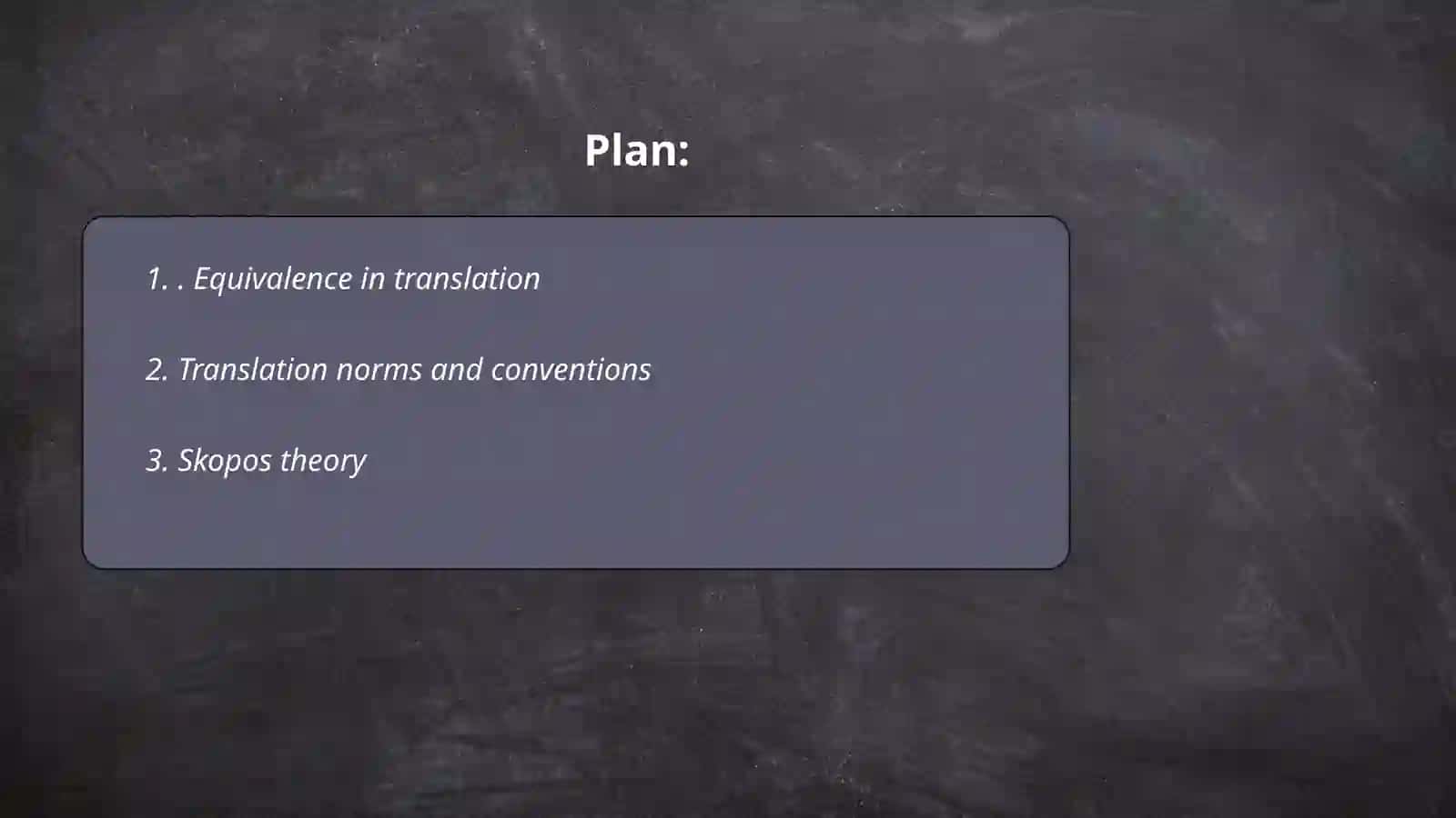 Theoretical issues in translation 2