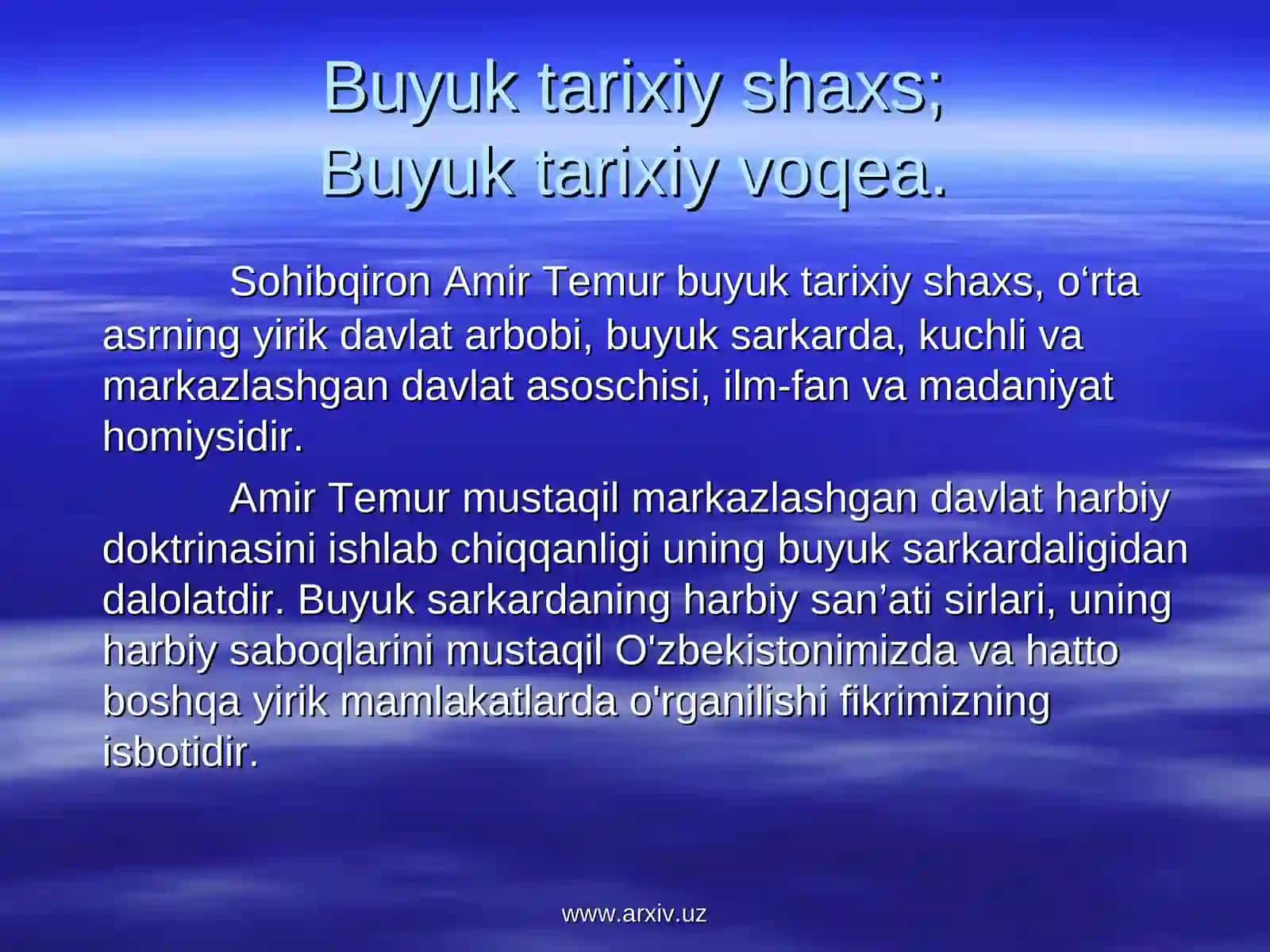 Amir Temur hayoti 2
