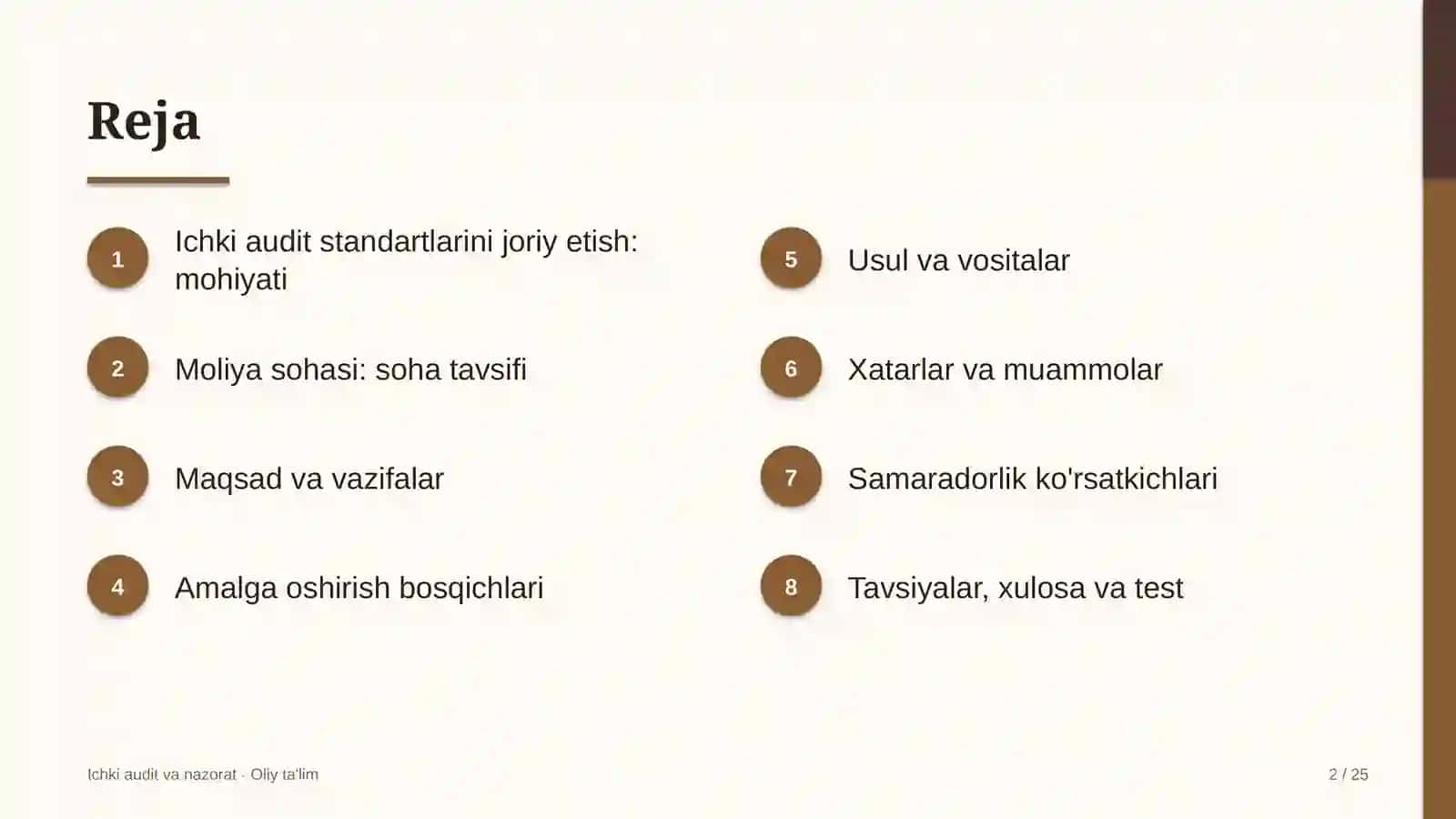 moliya sohasida ichki audit standartlarini joriy etish 6570 2