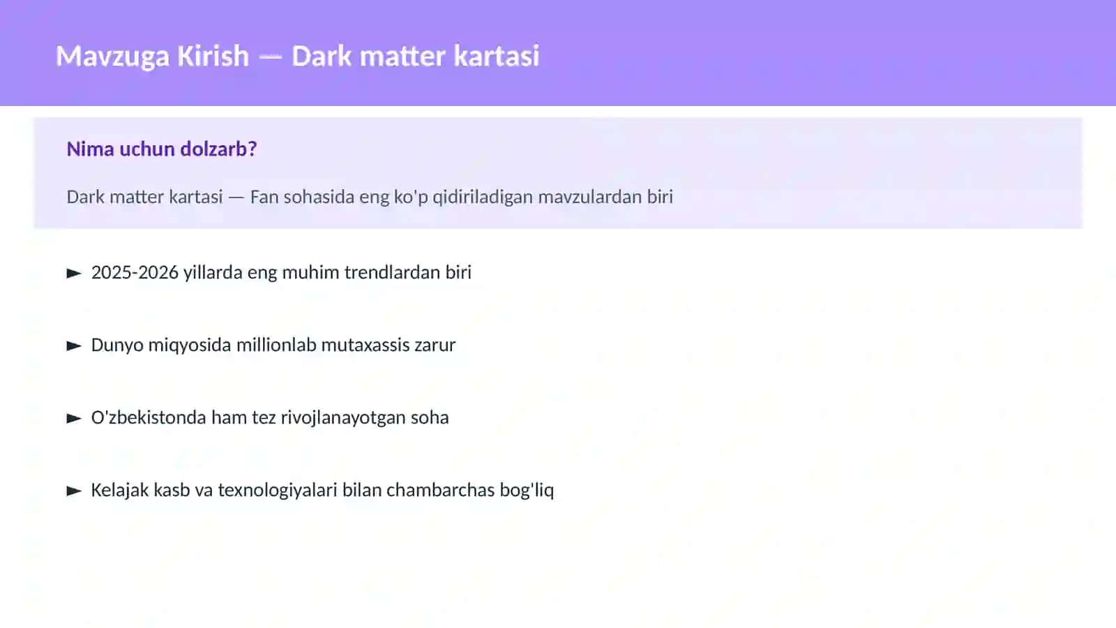 Dark matter kartasi 2