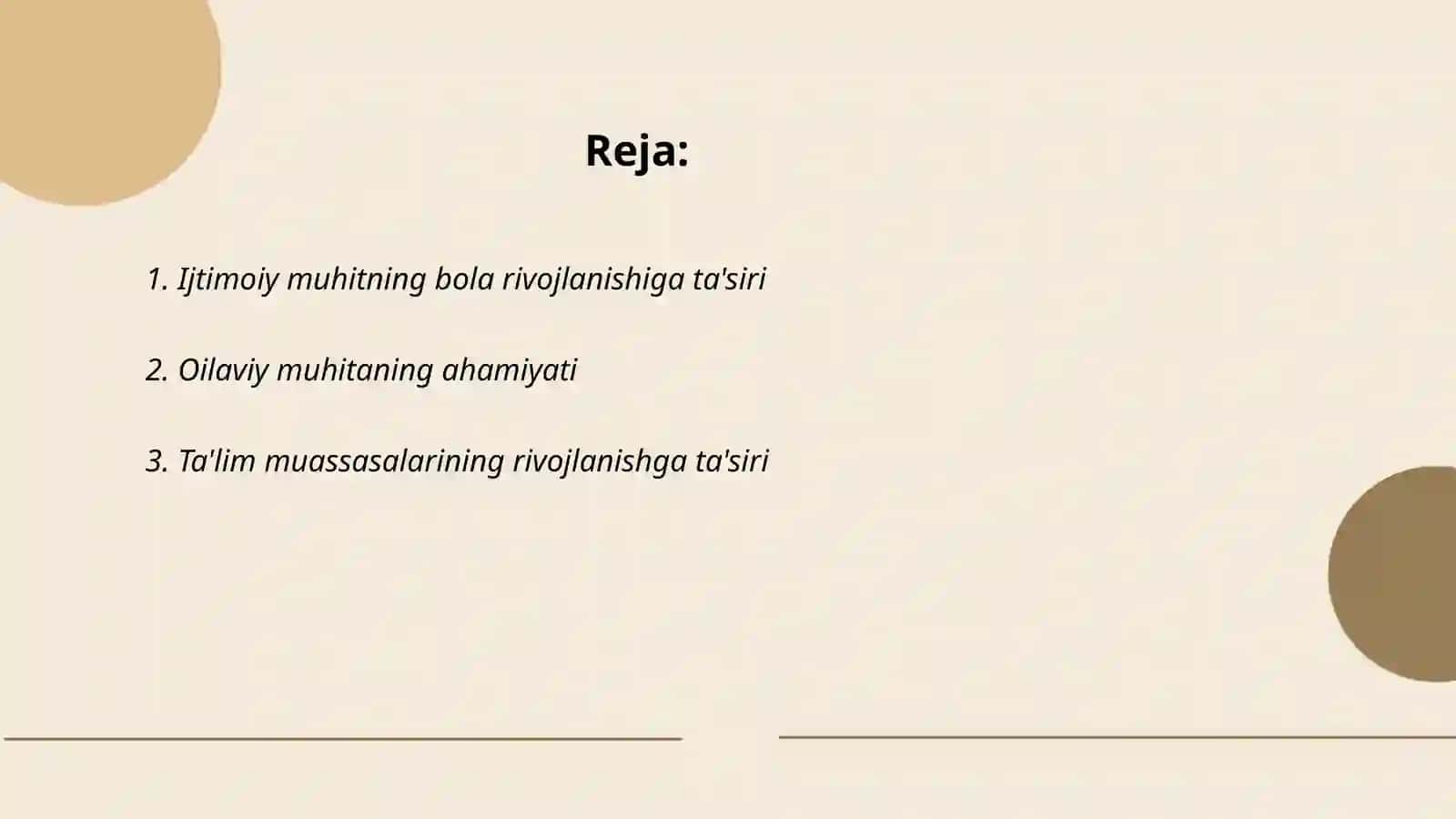 Bola rivojlanishida muhitning ta'siri 2