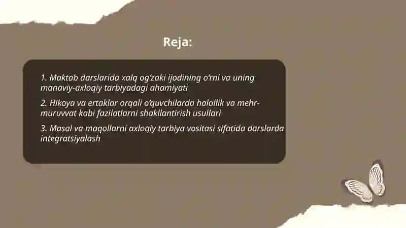 Oʻquvchilarda manaviy-axloqiy sifatlarni rivojlantirishda xalq ogʻzaki ijodidan foydalanish 2