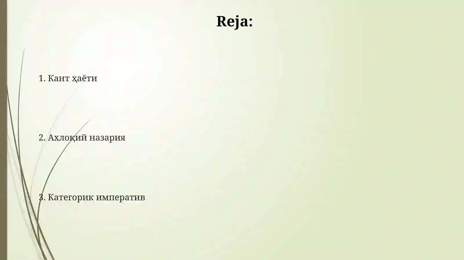 Кантнинг ахлоқий қарашлари 2