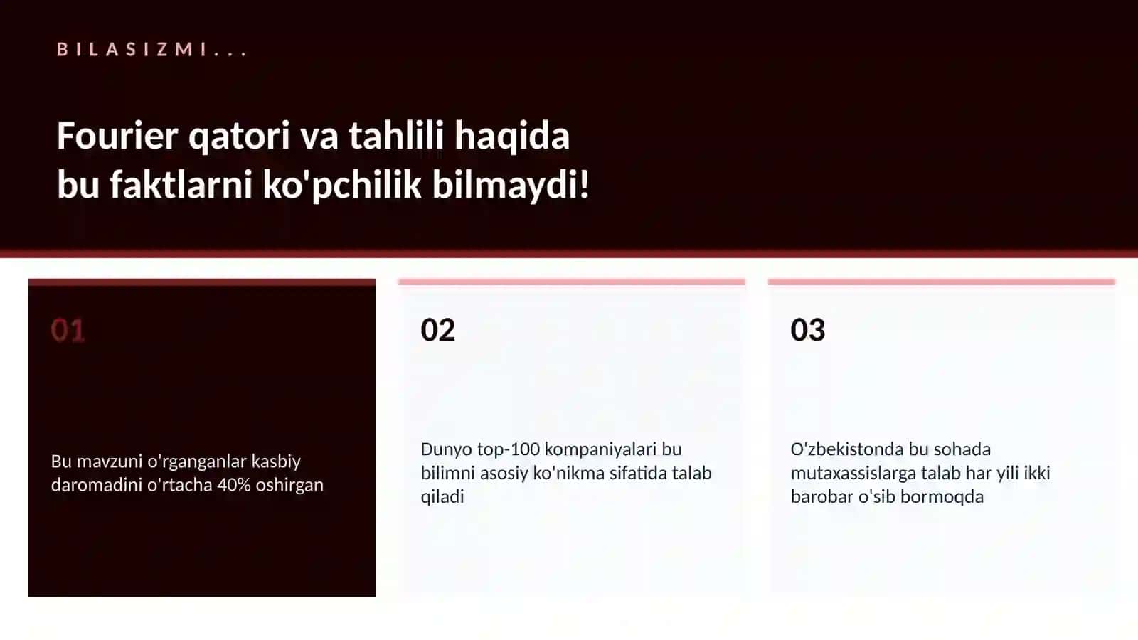 Fourier qatori va tahlili 2