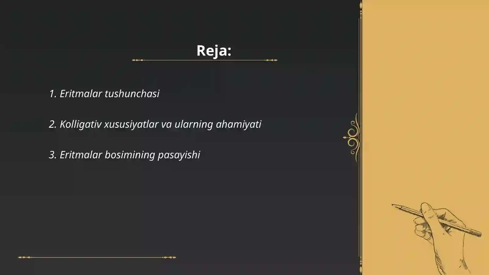 Eritmalarning Kolligativ xususiyatlari 2