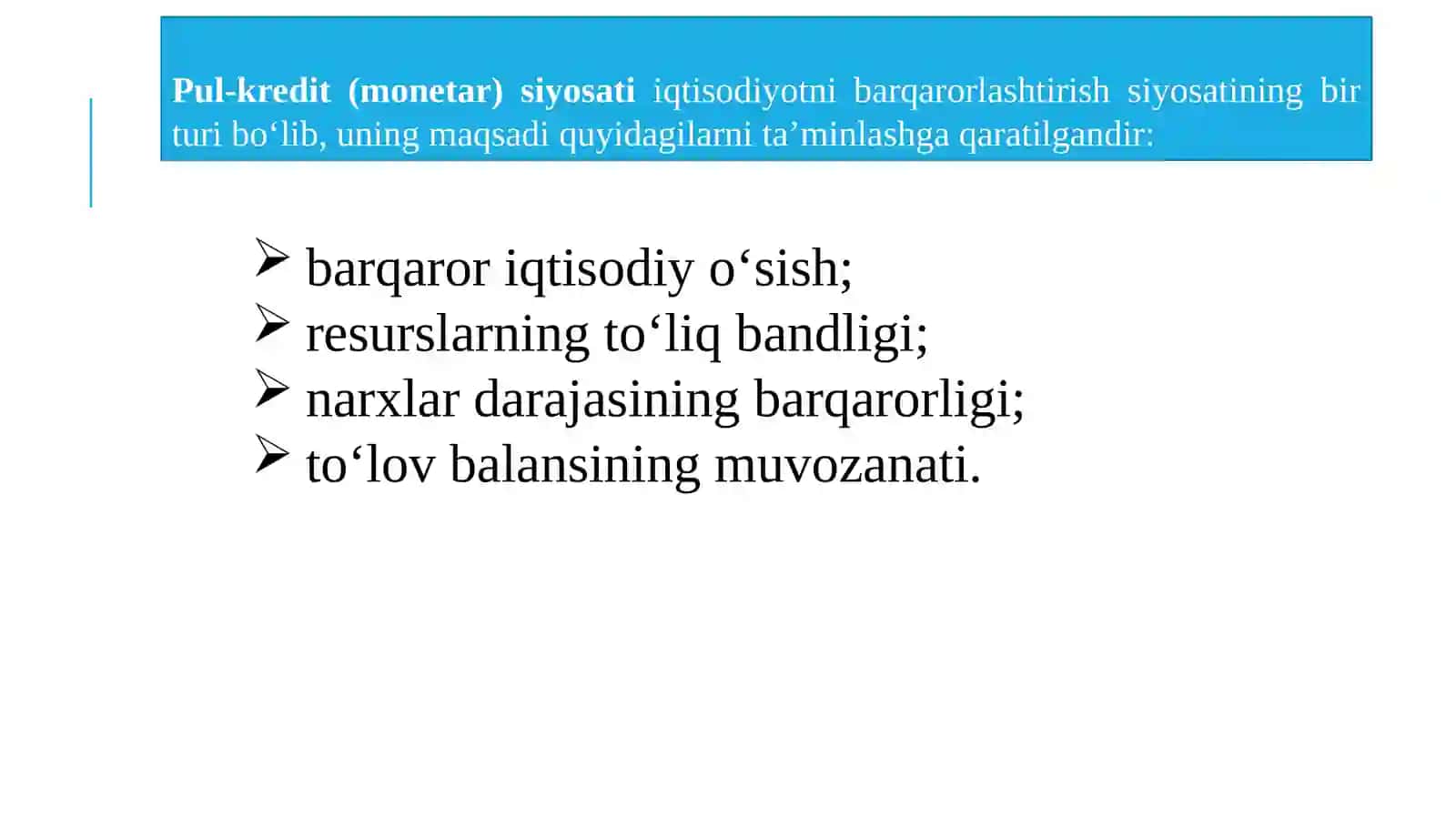 Pul-kredit siyosati 2