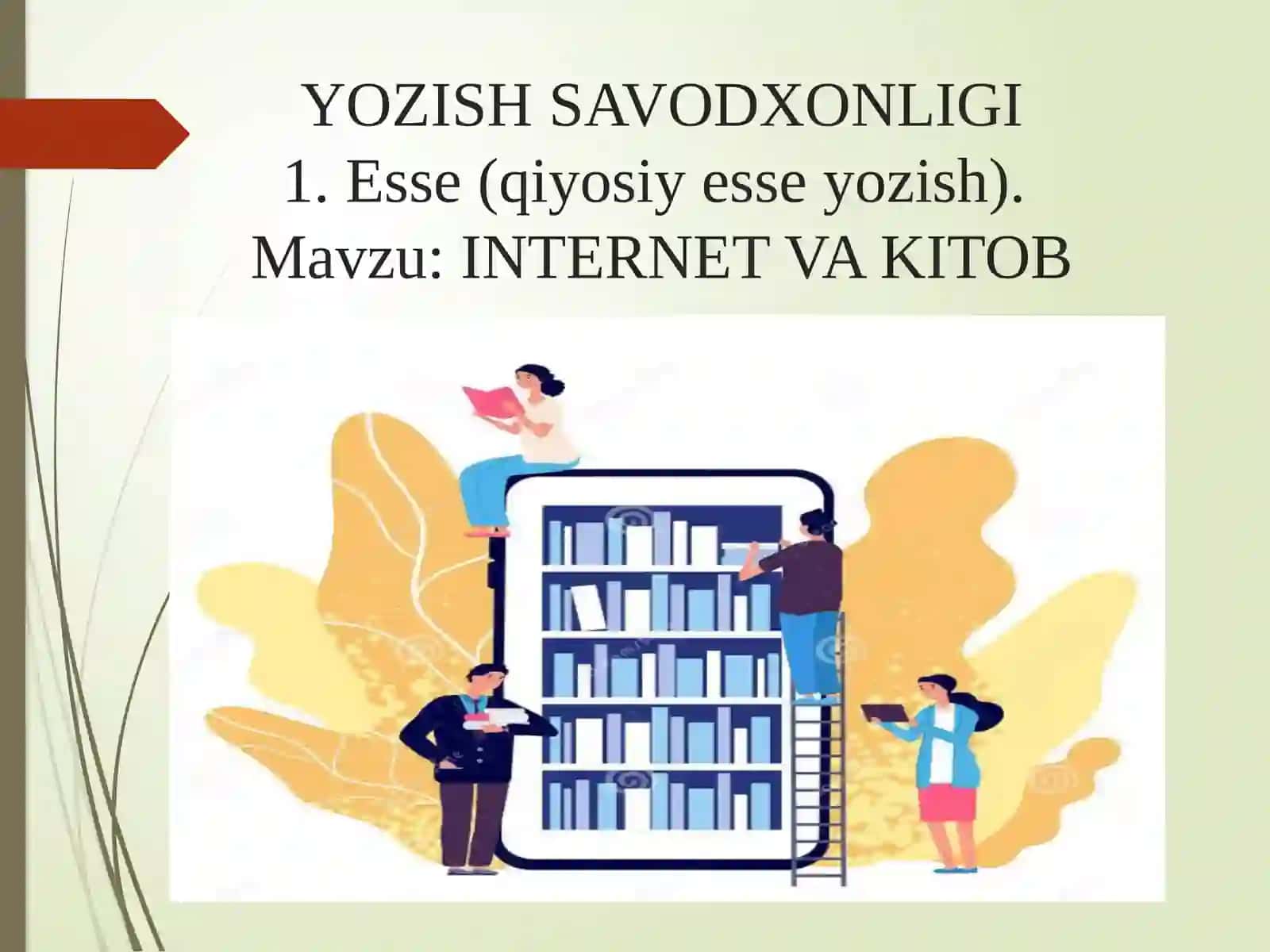 YOZISH SAVODXONLIGI 2