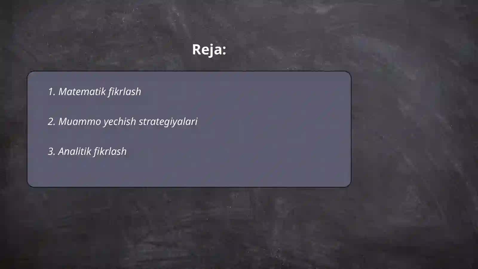 Matematik fikrlash 2