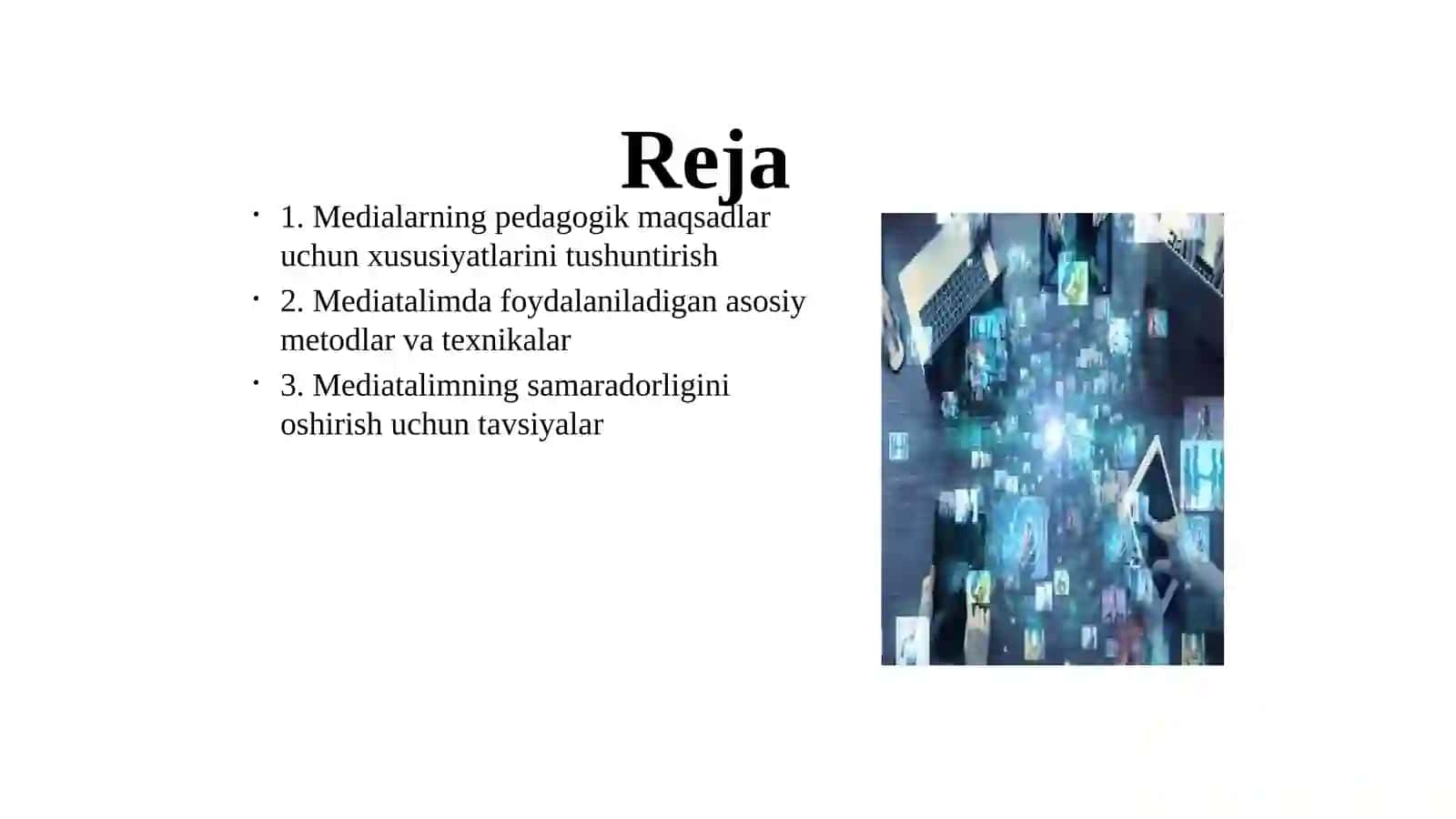 Pedagogik media ta'lim xususiyatlari 2