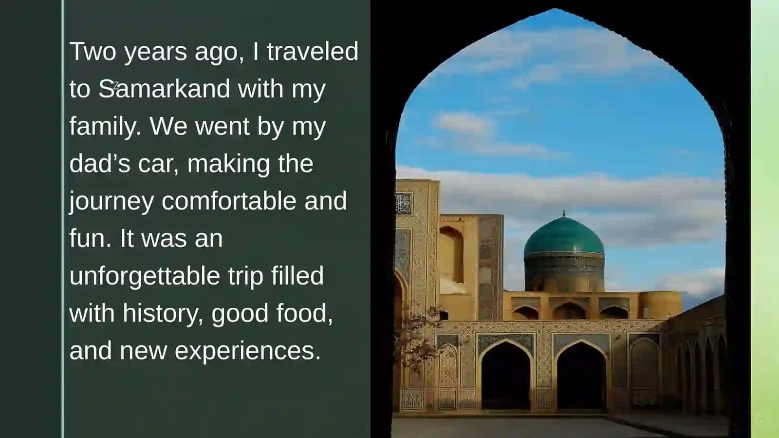 My travel to SAMARKAND 2