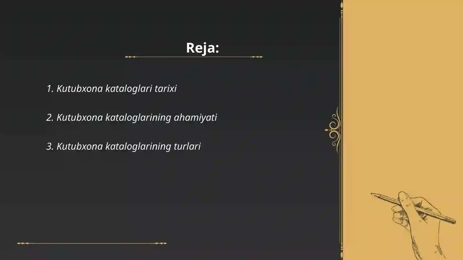 Kutubxona kataloglari tarixi 2