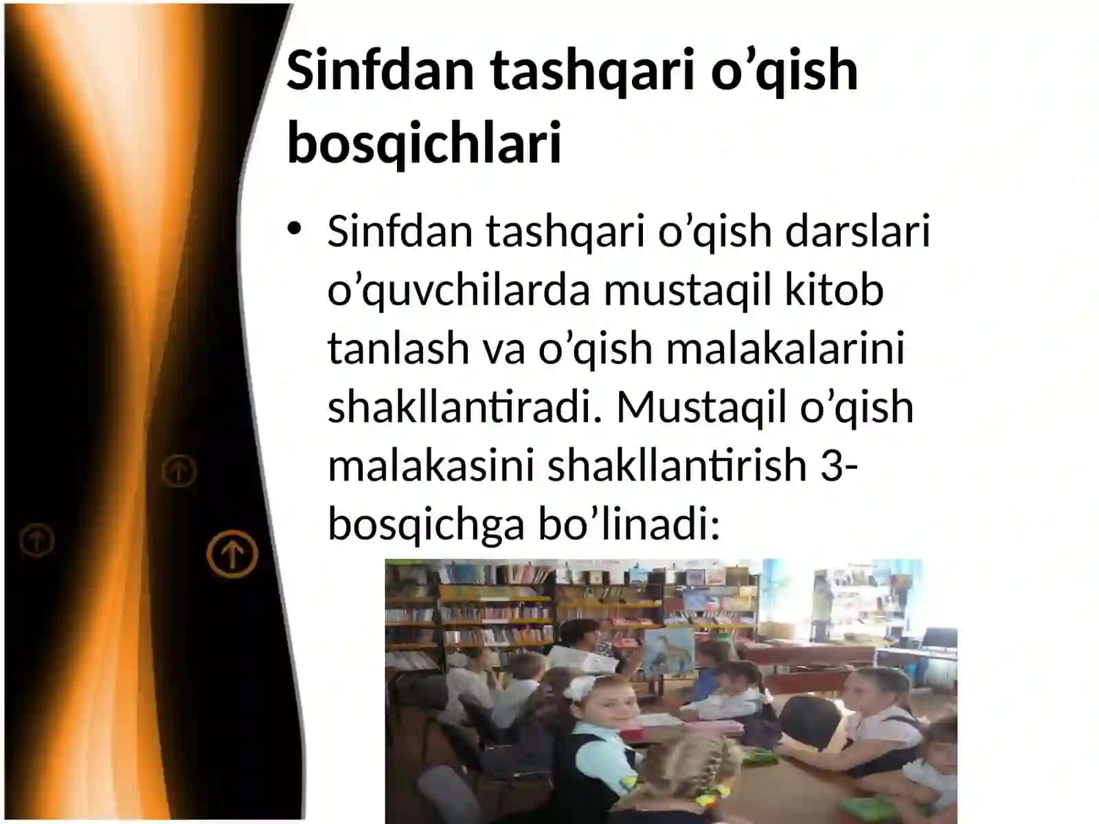 Sinfdan tashqari o’qish bosqichlari 2