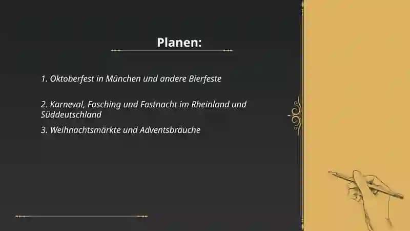 Über Traditionen und Feste in Deutschland 2