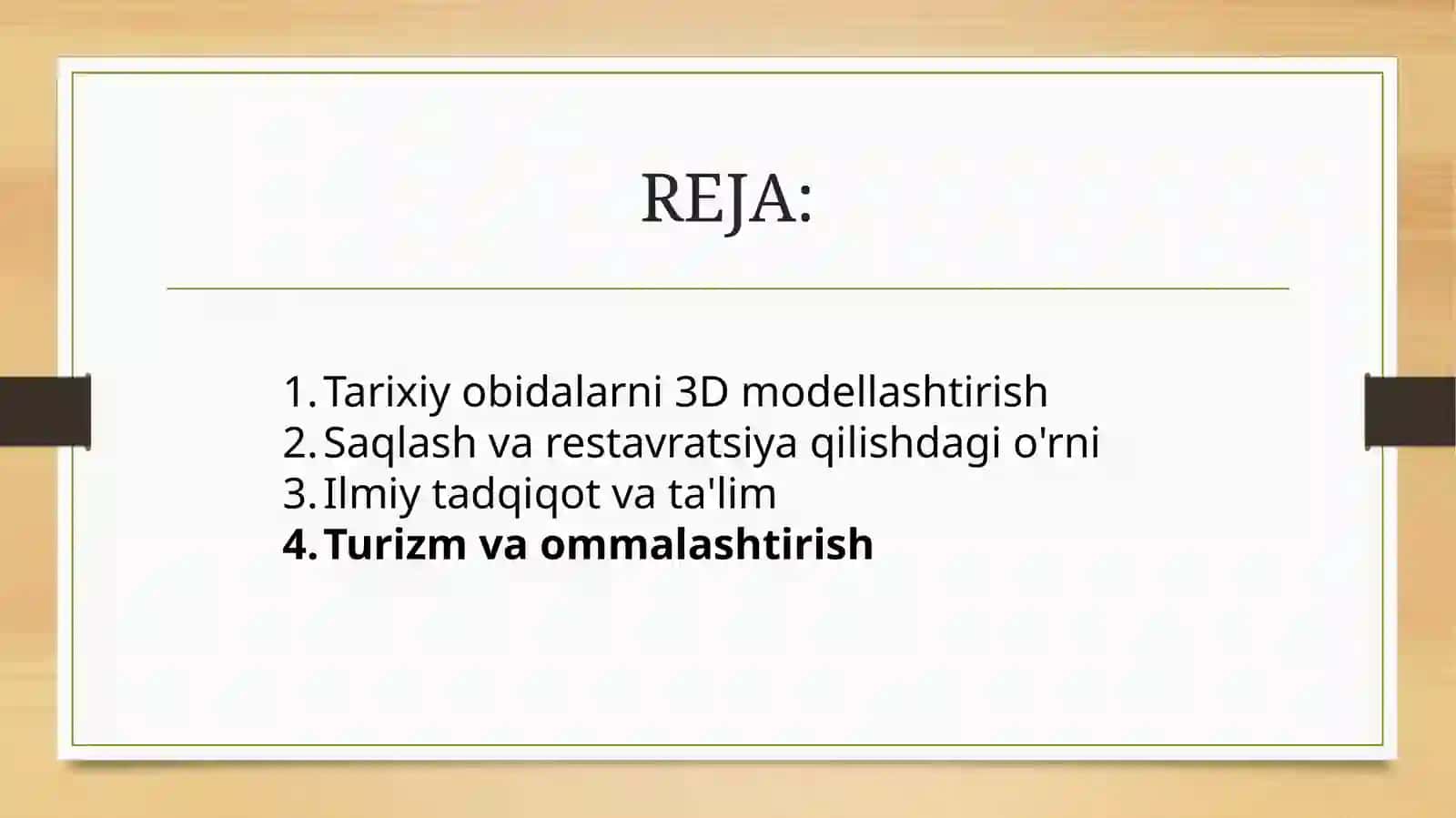 Tarixiy obidalarni 3D modellashtirishning ahamiyati 2