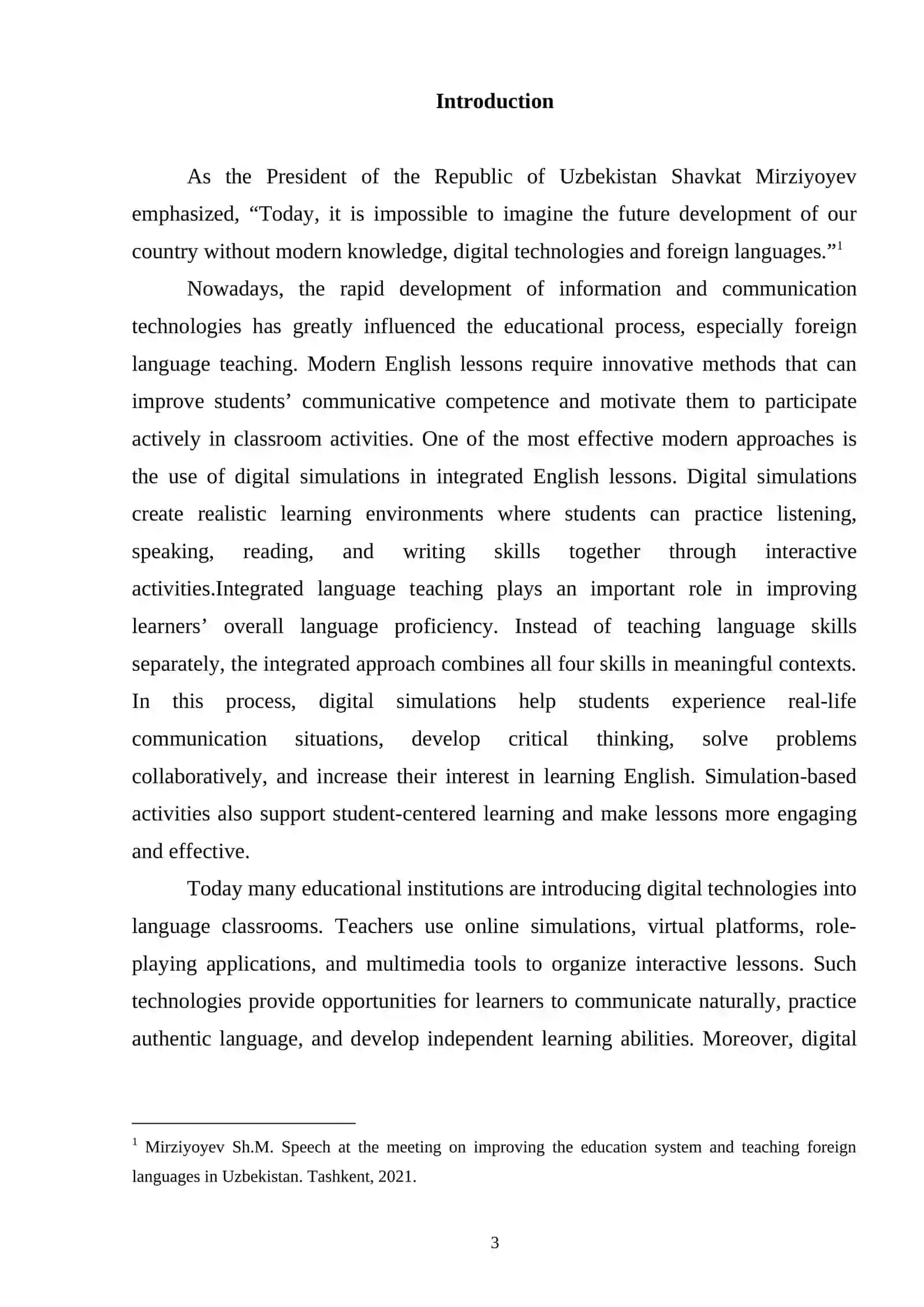 Using digital simulation in integrated english lessons 2