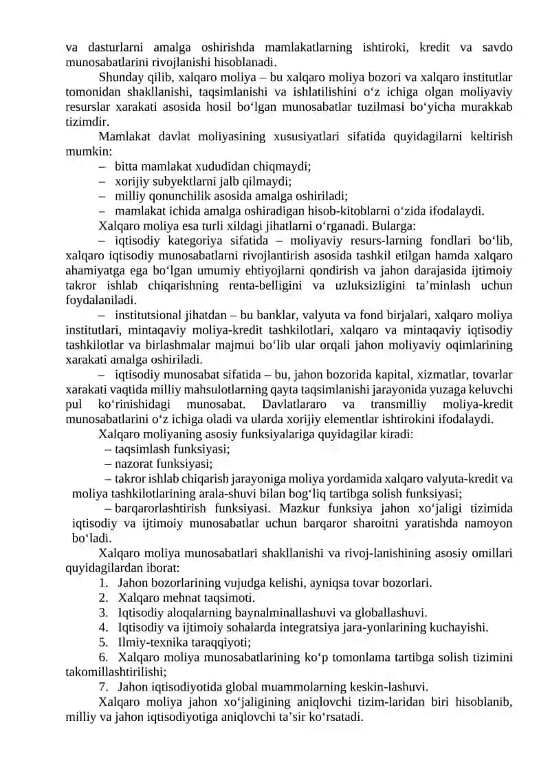 Xalqaro Moliya 2
