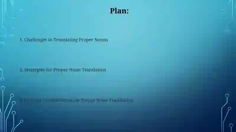Machine Translation and Proper Nouns 2