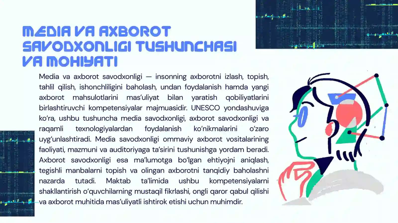 MAKTAB DASTURIDA MEDIA VA AXBOROT SAVODXONLIGI 2