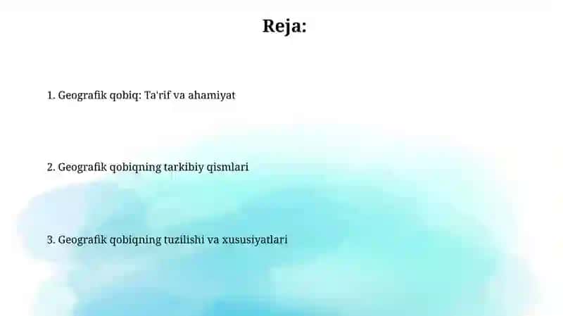 Geografik qobiq va uning tuzilishi 2