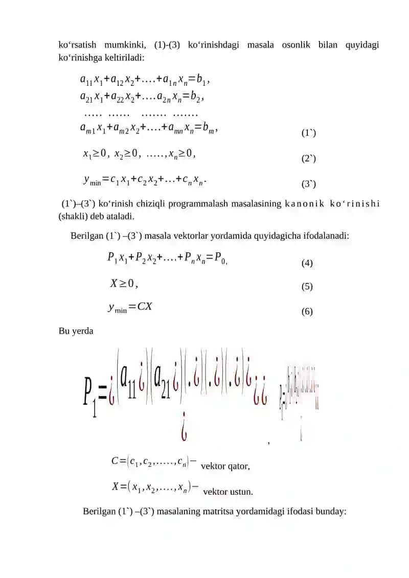 Chiziqli Programmalash 2