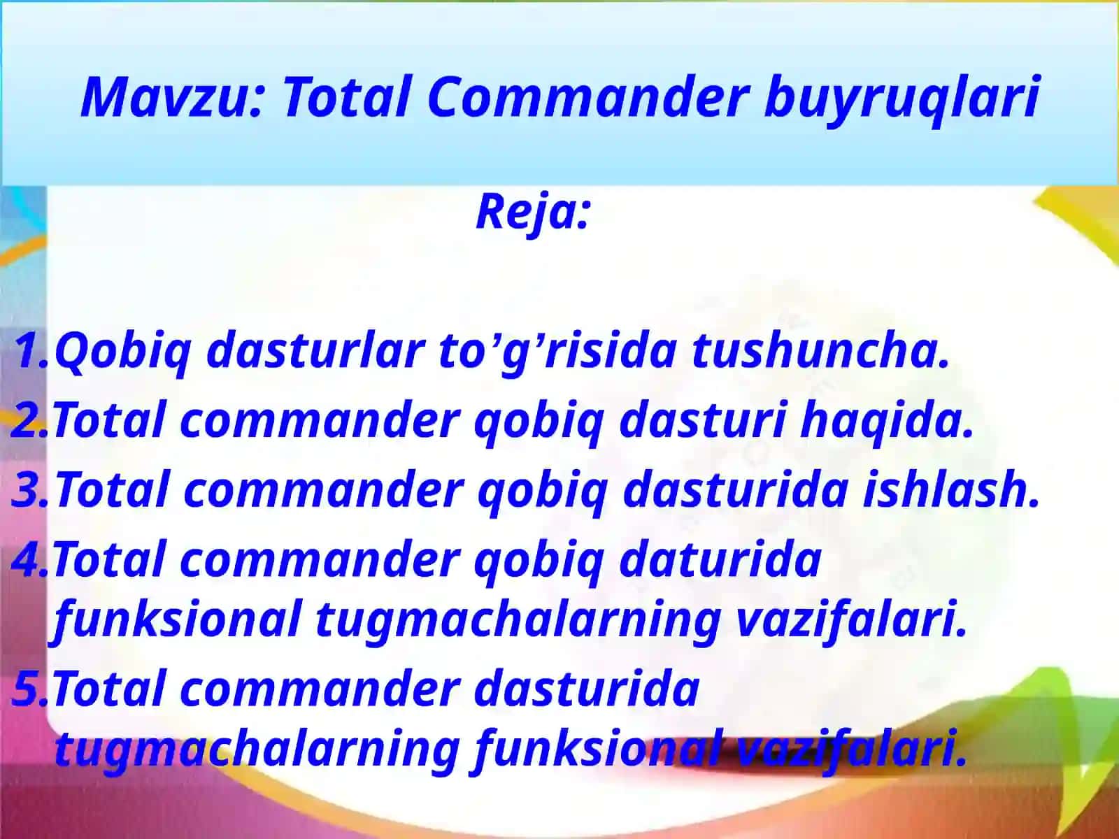 Total Commanderbuyruqlari 2
