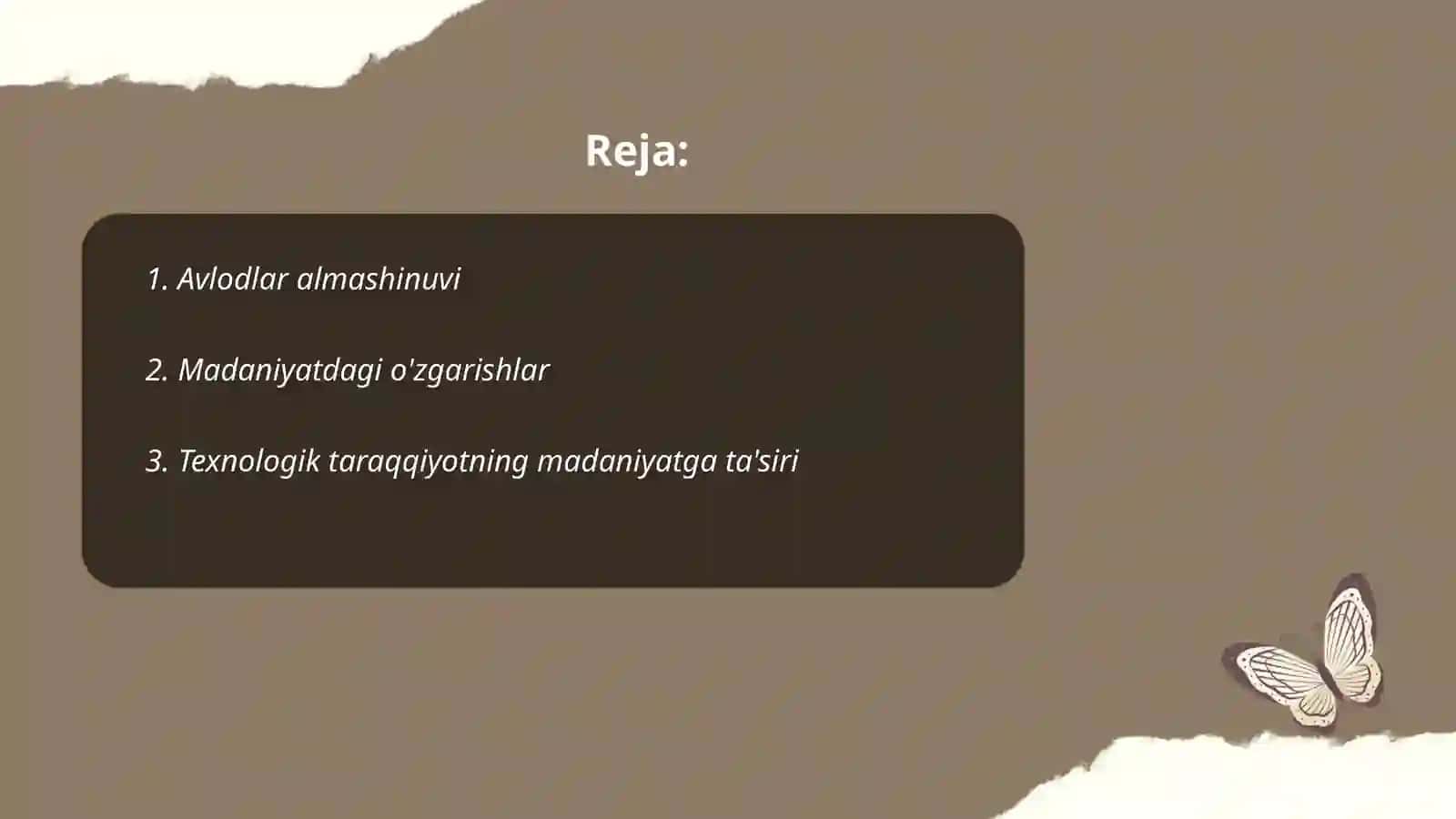 Avlodlar almashinuvi 2