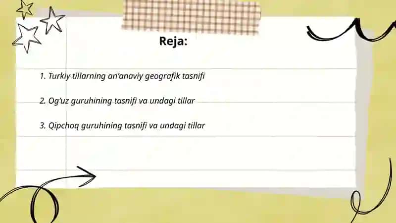 Turkiy tillar tasnifi 2