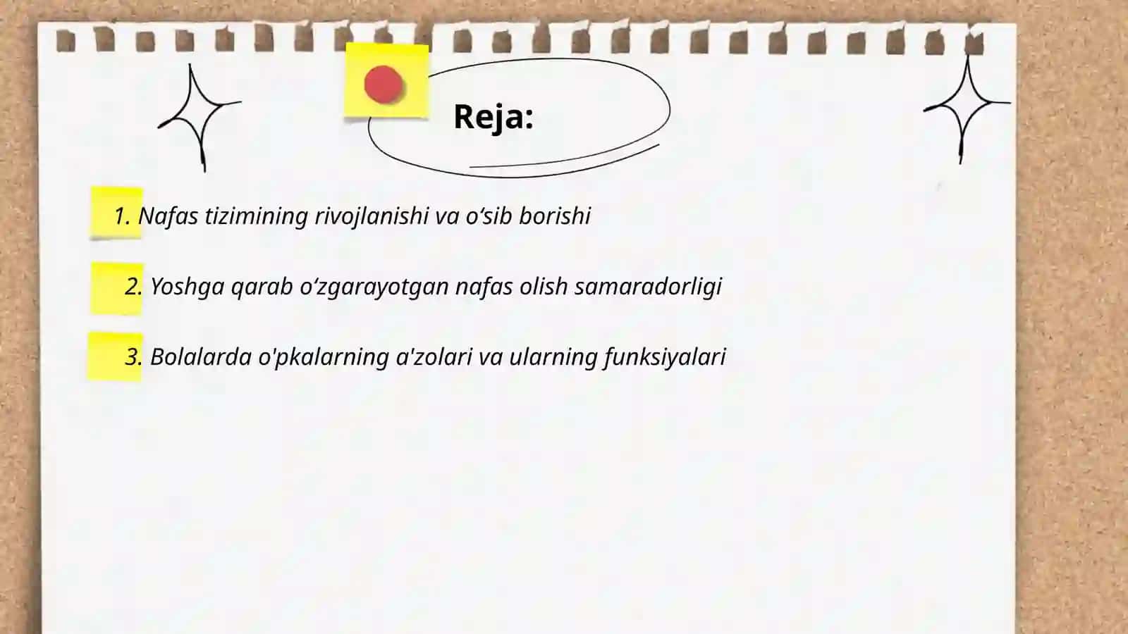 Nafas tizimining yoshga oid fiziologiyasi va gigiyenasi. Oʻpkaning tiriklik sigʻimini aniqlash 2